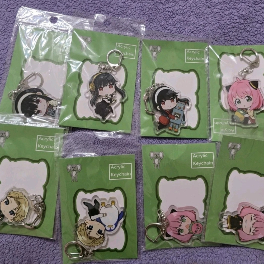 Spy x Family Anime Acrylic Keychain Lot of 8